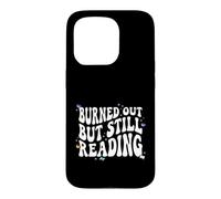 Bookish Burned Out But Still Reading Retro Book Club Case for iPhone 15 Pro