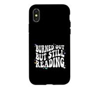 Bookish Burned Out But Still Reading Retro Book Club Case for iPhone X/XS