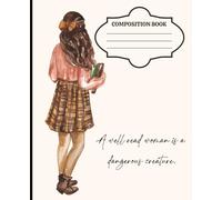 Bookish Composition Notebook: Literary Journal for Readers, Writers & Students | Wide Ruled | 120 Pages | 7.5 x 9.25 Inches