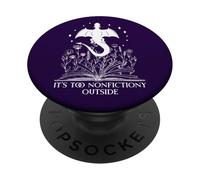 Bookish Dragon Book Club Reading Its Too Nonfictiony Outside PopSockets Adhesive PopGrip