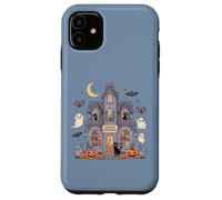 Bookish Ghost Haunted Bookstore Cat Bookworm Book Lover Case for iPhone 11
