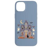 Bookish Ghost Haunted Bookstore Cat Bookworm Book Lover Case for iPhone 14 Plus