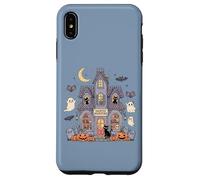 Bookish Ghost Haunted Bookstore Cat Bookworm Book Lover Case for iPhone XS Max