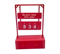 Bookish Gift Hanging Book Counter with Storage Drawer Reading Trackers Compacts Home Library Tabletop Decors Ornament Bookish Hanging Book Counter with Storage Drawer Reading Trackers