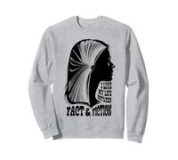 Bookish Girl Life Of Fact And Fiction Book Lover Reader Sweatshirt