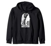 Bookish Girl Life Of Fact And Fiction Book Lover Reader Zip Hoodie