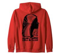 Bookish Girl Life Of Fact And Fiction Book Lover Reader Zip Hoodie