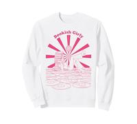 Bookish Girly Retro Disco Reading Vibes Sweatshirt