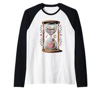 Bookish Hourglass Book Lover Tee Raglan Baseball Tee