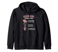 Bookish Humor Smut Reader Morally Gray Book Lover Zip Hoodie