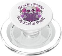 Bookish People Are My Kind of People Skeleton Book Lover PopSockets PopGrip for MagSafe