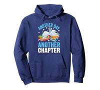 Bookish Reading Another Day Another Chapter Literary Quote Pullover Hoodie