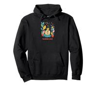 Bookish Soul with Bohemian Girl and Plants Graphic Pullover Hoodie