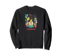 Bookish Soul with Bohemian Girl and Plants Graphic Sweatshirt