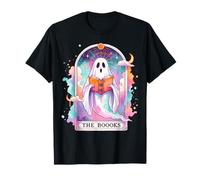 Bookish Tarot The Reader Ghost Book Lover Spooky Season T-Shirt