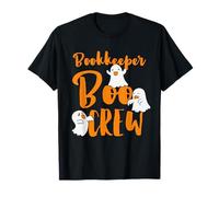 Bookkeeper Boo Crew Halloween Costume Match Recorder T-Shirt