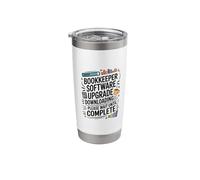 Bookkeeper Software Update, Accountancy Auditing CPA Stainless Steel Insulated Tumbler