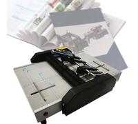 Booklet Binding and Folding Machine, 2-in-1 Automatic Stapler for A3 Paper, Up to 12.4”x17.3”, 200-300 Booklets per Hour, Multifunctional Book Maker