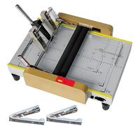 Booklet Maker Paper Folding Machine, A3/A4/A5 Stapler Stitch Binder, Maximum Folding Capacity 14 Sheets, Ideal for Design, Book Publishing, Offices, and Printing Shops
