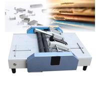 Booklet Making Machine - A3 Paper Folding and Bookbinding with Self-Locking Feature, 6000 Stapling Capacity for Printing Factories and Schools