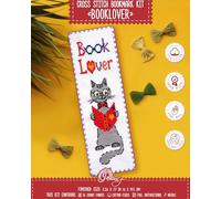 Booklover - Counted Cross Stitch Bookmark Kit