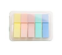 Bookmark 100Sheets Index Sticky Notes Memo Pad Bookmarks Strong Stickiness Label School Office Students Stationery Book Reading(Macaron-Draw Model)