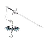 Bookmark Dragon - Metal Fantasy Marker | Novelty Page Keeper Accessory for Reading Enthusiasts, Unique Memorial Book Insert for Students Teachers Readers Libraries Bookworms Authors Collectors Use