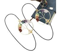 Bookmark for Notebook A - 2 Pieces Elastic Page Clips with Vintage Tree Design - Page Marker for Books with Crystals | for Bag Planner Book Enthusiasts Agenda Review Date Register