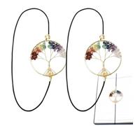 Bookmark for Notebook A - 2 Pieces Vintage Tree Design Page Stops - Book Separator with Crystals for Reading, for Bag Planner Book Enthusiasts Agenda Review Date Register