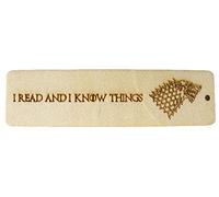 Bookmark Game of Thrones Wooden Dire Wolf Stark Winter Present Gift Wood Book Mark by FASTCRAFT
