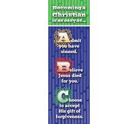 Bookmark - General -"ABCs of Becoming a Christian" - NIV Scripture - (Pack of 25)