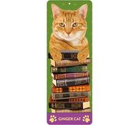 Bookmark Ginger Cat Gift - Beautiful with stunning 3D front picture, poem on the reverse tassel. Size 6 x 2.2 inch