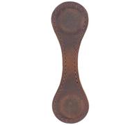 Bookmark Magnetic Leather Bookmark Double-Sided Magnetic Buckle Magnet Clip Notebook Book Markers Page Divider Staionery Supplies(Coffee)