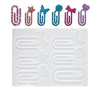 Bookmark Molds for Epoxy Resin - Handmade Casting Molds for Paper Clip Bookmarks, Nonsticks Book Mark Making Tool for Men Teens Adults Girls Boys Women Students Teachers Book Lovers and Others