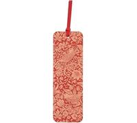 Half Moon Bay ACS William Morris Strawberry Thief 7 x 2.3 Inch Red FSC Paper Bookmark Place Keeper