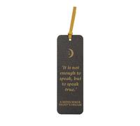 Half Moon Bay Speak Truth Shakespeare Midsummer Night's Dream 7 x 2.3 Inch Green and Gold FSC Paper Bookmark Place Keeper