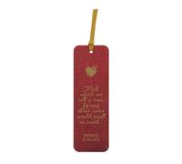 Half Moon Bay A Rose Shakespeare Romeo and Juliet 7 x 2.3 Inch Red and Gold FSC Paper Bookmark Place Keeper