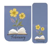 Bookmark, PU Leather Clip - Vintage Magnetic Bookmarks for Reading, for Adults at School in the Office for Journal, Diary and Books