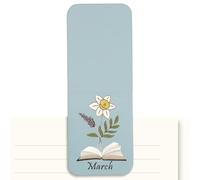 Bookmark | PU Leather Clip - Vintage Magnetic Bookmarks for Reading | For Adults, Students, Notebook, Journal, Book