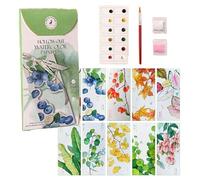 Bookmark Set, 10 Pieces Watercolour Bookmarks, Set Accessories Decoration for Women, Children, Teachers, School, Reading Accessories
