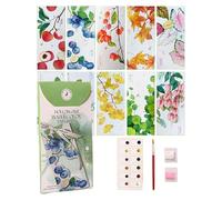 Bookmark Set, Aesthetic Bookmarks, 7.01x3.74x0.47 Inches, Reading Accessories, Watercolor Stationery, Artistic Design Collection Reading Moments, for Home, Library, Study Table, Kids Room, Desk