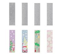 Bookmark Silicone Mold | 4 Pieces Christmas Snowman Silicone Mold,Non-stick Crafts Supplies For Birthday Parties | Study Classroom Desk Window Door