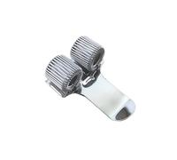 Bookmark Single Double Triple Hole Pen Holder with Pocket Clip Metal Spring Pen Clips for Notebooks Diary Pen Holder(Double Holes)