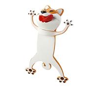 Bookmarks, 3D Stereo Cartoon Animal Bookmarks Funny Reading Bookmark Cute Bookmarks Squashed PVC Animal Bookmark Gifts for Kids and Student (H)