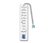 Bookmarks A to Z Initial Letter Inspirational 26 Alphabet Birthday Christmas Gifts Friend Son Daughter Motivational Keepsake Graduation Positive Personalised Women Men Valentine's Day Present (N)