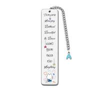 Bookmarks A to Z Initial Letter Inspirational 26 Alphabet Birthday Christmas Gifts Friend Son Daughter Motivational Keepsake Graduation Positive Personalised Women Men Valentine's Day Present (A)