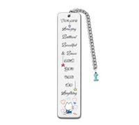 Bookmarks A to Z Initial Letter Inspirational 26 Alphabet Birthday Christmas Gifts Friend Son Daughter Motivational Keepsake Graduation Positive Personalised Women Men Valentine's Day Present (I)