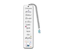 Bookmarks A to Z Initial Letter Inspirational 26 Alphabet Birthday Christmas Gifts Friend Son Daughter Motivational Keepsake Graduation Positive Personalised Women Men Valentine's Day Present (E)