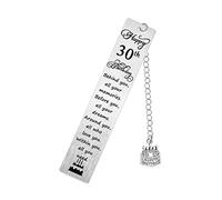 Bookmarks Birthday Gifts Inspirational Bookmarks 30th Birthday Gifts for Women Men Motivational Bookmark Book Page Markers Birthday Presents Behind You All Your Memories(30th)