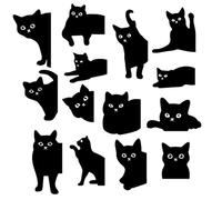 Bookmarks by Cat Magnet - 3.94x3.94x0.79 inches, Cute Feline Design, Strong Magnetic | Durable Double-Sided Bookmarks with Cats Artwork, Perfect for Reading, Journal, R